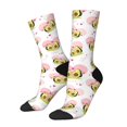 thumbnail image 1 of Fotbe Avocado Lovers Calcetas Largas con Estampado para Hombre y Mujer – Calcetas de Compresión Transpirables y Elásticas, Viajar y Uso Diario Talla 5-11, 1 of 6