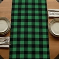 thumbnail image 5 of Table Runners 72 Inches Long Dress Scarves, St Patricks Day Farmhouse Kitchen Table Runner, Coffee Tablerunners, Spring Gold Coin Green Shamrock Plaid 16x72 Inch, 5 of 9