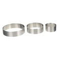 thumbnail image 5 of OUNONA Stainless Steel Cake Ring Molds for Baking Use Easy to Clean and Demold 3pcs Set Silver, 5 of 8