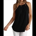 thumbnail image 2 of Débardeurs Plissés pour Femmes Bretelles Spaghetti Camisole Dos Nu Ourlet Incurvé Mode 2025, 2 of 9