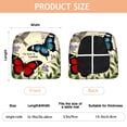 thumbnail image 3 of Pioneer Flower and Butterfly Seat Covers for Dining Room Chairs Set Of 4,Stretch Printed Washable Chair Seat Cover with Elastic Ties and Button,Removable Waterproof Couch Cushion Covers, 3 of 6