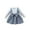 Gray, variant on Baby Girls Cute Dresses Princess Bow Patchwork Long Sleeve A-Line Dress Sweet Fall Casual Infant Girl Outfits Red 6 Months