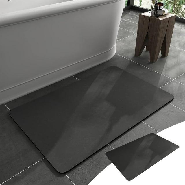 Fiudx Alfombrilla de Baño de Diatomeas, Antideslizante, de Secado Rápido, Absorbente, Lavable, Material Natural Seguro, Ideal para Bañera, Ducha y Lavabo. Varios Tamaños (50 X 80 Cm).