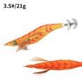 thumbnail image 1 of Cebo de madera para camarones y calamares, 13 cm, 21 g, simulación de camarones, anzuelo de calamar para pesca en el mar que se hunde lentamente, 1 of 4