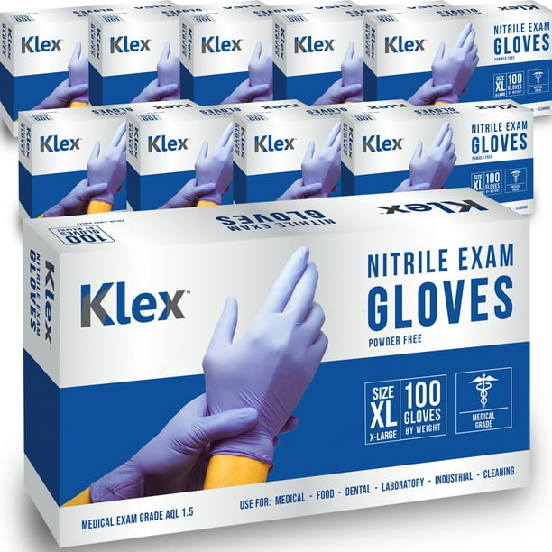 Klex Nitrile Medical Exam Gloves Powder Free Latex Free Food Safe