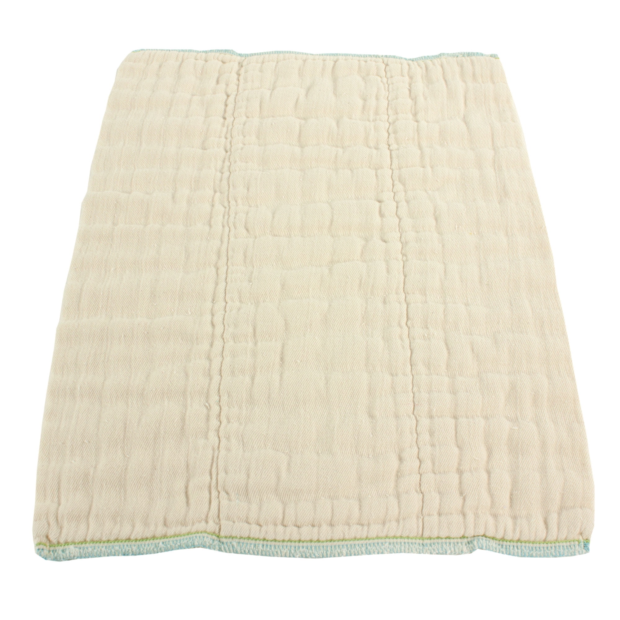 OsoCozy Organic Cotton Prefold Cloth Diapers. Size Premium 4x8x4, Fits 15-20 Lbs. - 6 Pack