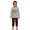 thumbnail image 3 of Jolly Jammies Baby and Toddler Unisex Matching Family Pajamas Christmas Crew Long Sleeve Top and Pants, 2-Piece Sleepwear Set, 3 of 7
