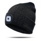 thumbnail image 1 of ZHAOCHENG Gorro de punto con luz LED, gorro de punto con manos libres y 4 faros LED, gorro de punto de invierno con luz nocturna, unisex, color negro, 1 of 1