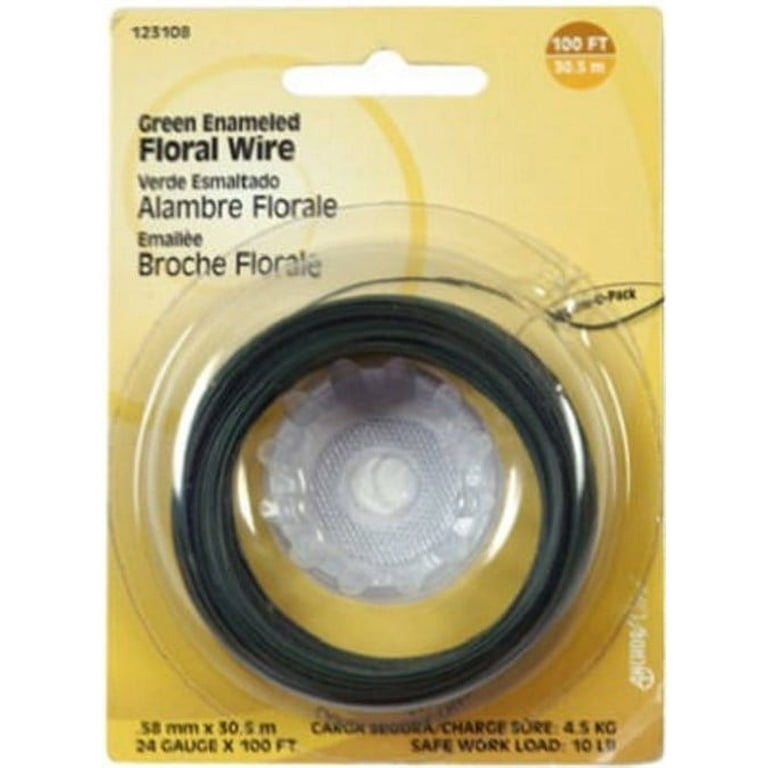 Hillman 100 ft. L Steel 24 Ga. Floral Wire Hillman 100 ft. L Steel 24 Ga. Floral Wire
