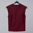 thumbnail image 6 of YUGYXL Mens Sleeveless Shirts Cotton Workout Tank Tops Cut Off Shirts Gym Muscle Loose Fit Tee Red XXL, 6 of 6