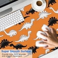 thumbnail image 2 of Long Mouse Pads for Desk,Orange Cartoon Black White Dinosaurs Desk Mats on Top Of Desks, Desk Mouse Pad Extra Large with 3mm Non-Slip Base and Stitched Edge for Gaming,Work,Home 47.3"x23.6", 2 of 5