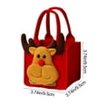 thumbnail image 6 of REZUOFI 2 Pcs Festive Christmas Gift Bags - Reusable Felt Packaging for Apples, Candy & Small Gifts - Polyester Drawstring Pouches for Holiday Parties & Office Celebrations, 6 of 9