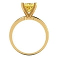 thumbnail image 4 of 1.5 ct Princess Cut Natural Citrine Solitaire Engagement Ring for Women in 18K Yellow Gold, 4 of 5