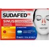 Sudafed PE Day and Night Sinus Congestion Tablets, 20 Ea, 6 Pack
