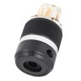 thumbnail image 3 of Power Plug, Anti Oxidation Pure Copper Noise Reduction Wearable Pure Copper Power Plug  for Audio Visual Appliances F101G Female, 3 of 7