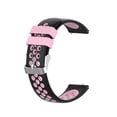 thumbnail image 1 of Injueey Correa transpirable deportiva de silicona de 5,5-8,5 pulgadas y 18mm para Mi Watch, de reloj inteligente, correa de repuesto para Relojes inteligentes rosa negro, 1 of 6