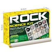 Piano Potato 15PCS Rock & Stone Collection Kit, Geology Minerals Set with Collector Box, STEM Science Gift for Kids Ages 6+