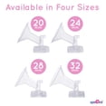 thumbnail image 5 of Spectra Baby USA - Authentic Premium Accessory Kit - (Medium / 24mm) - (INCLUDES 1 of each accessory) Replacement Parts for 9 Plus, S2, S1, M1 Breast Pumps, BPA/DEHP Free, 5 of 9
