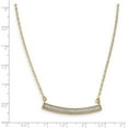 thumbnail image 3 of Leslie's Real 14kt Yellow Gold Polished Glimmer Infused With 1 in ext. Necklace; for Adults and Teens; for Women and Men, 3 of 4