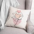 thumbnail image 3 of Creative Products Flower Line Drawing 16 x 16 Spun Poly Pillow, 3 of 3