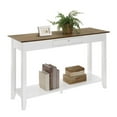 thumbnail image 3 of Pemberly Row One-Drawer Console Table with Shelf in White Wood Finish, 3 of 5