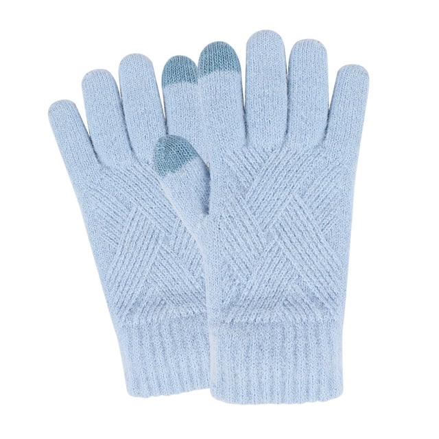 Women Winter Warm Knit Touchscreen Gloves Cold Weather with Thermal Fleece Lined Riding non slip gloves