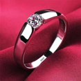 thumbnail image 1 of Anillos YHAMNI 100% de plata tibetana con certificado Real para mujeres y hombres, anillo de compromiso de boda de circón redondo de alta calidad, joyería de regalo Dengxun unisex, 1 of 2