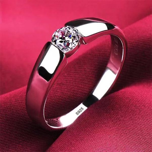 Anillos YHAMNI 100% de plata tibetana con certificado Real para mujeres y hombres, anillo de compromiso de boda de circón redondo de alta calidad, joyería de regalo Dengxun unisex