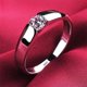 thumbnail image 1 of Anillos YHAMNI 100% de plata tibetana con certificado Real para mujeres y hombres, anillo de compromiso de boda de circón redondo de alta calidad, joyería de regalo Dengxun unisex, 1 of 2