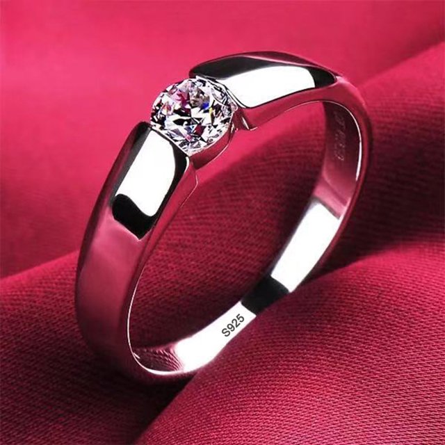 Anillos YHAMNI 100% de plata tibetana con certificado Real para mujeres y hombres, anillo de compromiso de boda de circón redondo de alta calidad, joyería de regalo Dengxun unisex