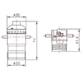 thumbnail image 7 of HQRP ON-OFF Lamp Holder, E26 Bulb Light Socket, for Floor and Table Lamps, DIY Project, 1/8 IP Threads, UL Listed, 7 of 7