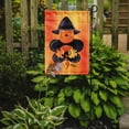 thumbnail image 2 of Carolines Treasures 8183-FLAG-PARENT Halloween Pumpkin Bat Fleur de lis Flag  multicolor, 2 of 2