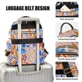 thumbnail image 4 of Fashion Quilted Backpack for Women Lightweight Travel Daypack Casual Bag for Shopping Travel Hand-painted Watercolor Floral S, 4 of 7