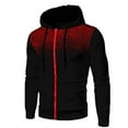 thumbnail image 2 of Men's Winter Sports Casual Fitness Suit with Dots Hoodie Sweatshirt and Pants, for Gym Training and Winter Outdoor Activities,Black,L, 2 of 5
