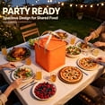 thumbnail image 6 of Insulated Cake Bag, Non Woven Zipper Cooler with Aluminum Foil Thermal Lining, 35 x 35 x 40 cm Portable Carrier for Cake Pizza Catering Outdoor Picnic and Food Transport Use, 6 of 7