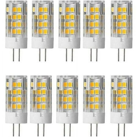 

G4 Led Bulbs 5W (50W Equivalent) Warm White 3000K 500Lumen Ac220-240V 360° Beam Angle Energy Saving G4 Lamp No Dimmable (Pack Of 10)