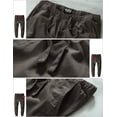 thumbnail image 4 of Pantalón de chándal Pant Match, holgado, estilo chino lavado, para hombre, verde grisáceo, 4 of 5