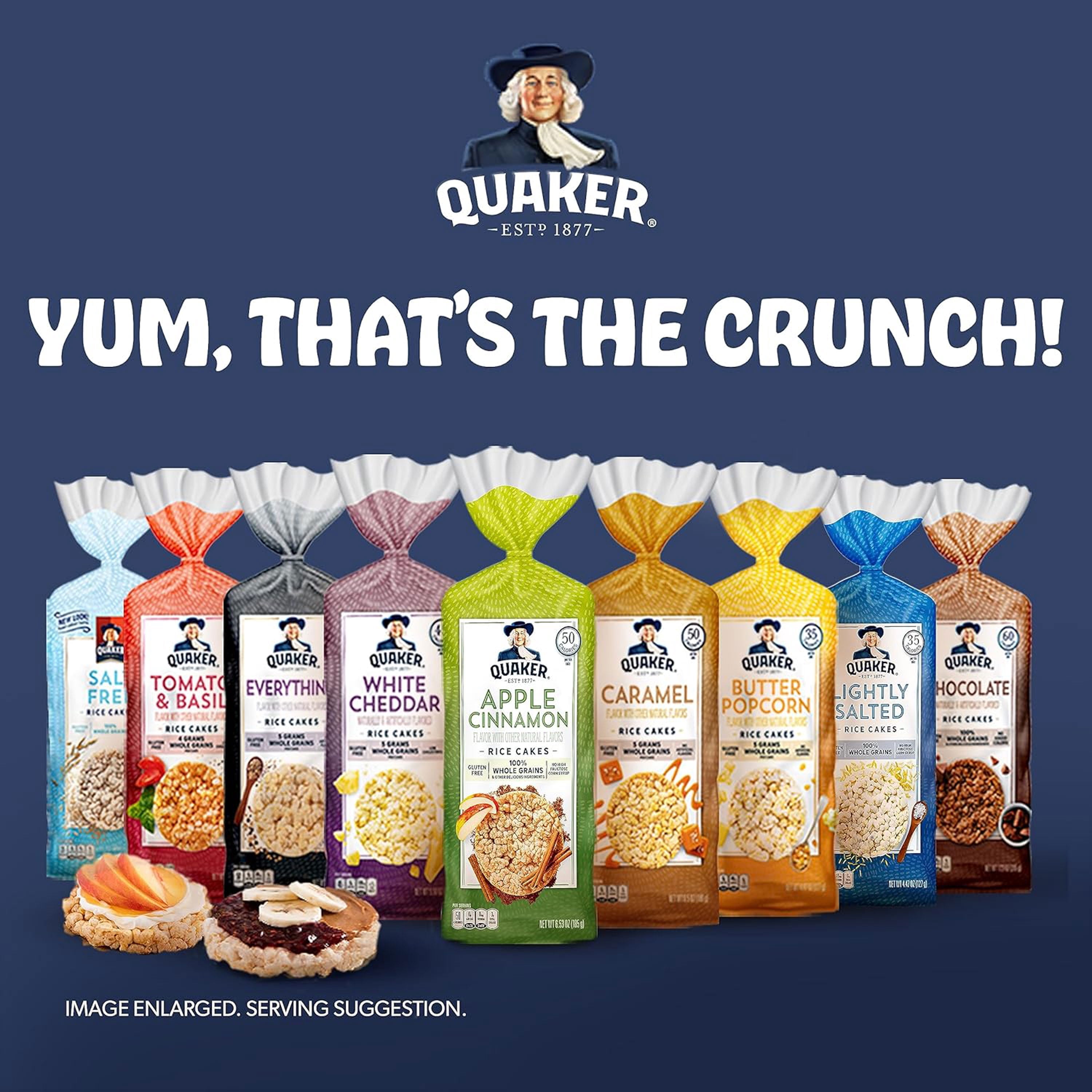 Quaker Gluten Free Caramel Chocolate Chip Rice Cakes Bag, 7.4 oz