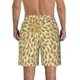 thumbnail image 3 of Bixox Men's Gold Drops printing Casual Classic Fit Short Summer Beach Shorts, 3 of 6