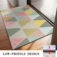 thumbnail image 3 of Multi Color Triangle Checkered Pattern Door Rugs,Washable Non Slip Door Mats Indoor,Decorative Door Mats,Entry Mat Indoor for Entrance,Bedroom,Kitchen,Bathroom,20"x32", 3 of 6