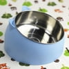 Easy Cleaning Adjustable 15° Raised Constant 30°C Protection Neck Heating Pet Feeding Heated Cat Bowl Cat Food Bowl Dogs Feeder BLUE CONSTANT TEMPERATURE