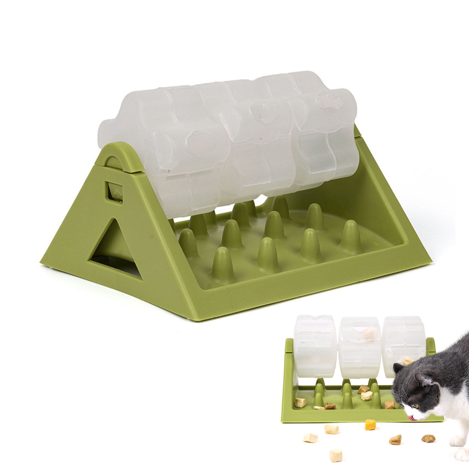 YIFAEUX Rolling Food Leakage Toy Interactive Dog Treat Dispensing Toy Puzzle Slow Feeder Pet Bowl for Cat Puppy Training Bored Relief