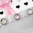 thumbnail image 4 of Manfei Black Cartoon Loves Blackout Curtains,Initial Alphabet T Pattern Window Curtains Pack of 2 (38x45 Each), 4 of 6