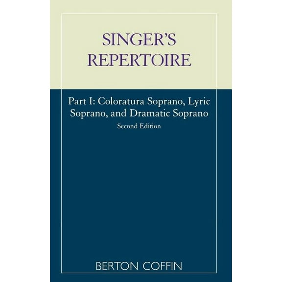 Singer's Repertoire, Part I, (Paperback)