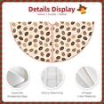 thumbnail image 3 of Sikiie Cute Coffee Bean Print Christmas Tree Skirt, Christmas Tree Decorations, Christmas Decor, Tree Mat Decoration(30-48IN)-30", 3 of 6