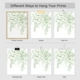 thumbnail image 4 of PixonSign Frameless Wall Art Pastel Green Forest Leaf Variety Print, Set of 4 Nature Wilderness Wall Decor Prints, Botanical Floral Leaves Wall Décor, Rustic Classic Home Artwork - 12"x16", 4 of 5
