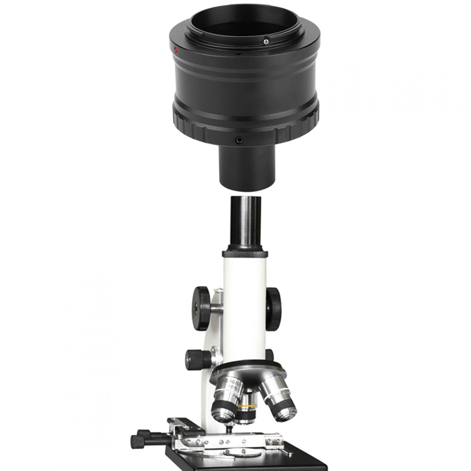 Akozon Metal Adapter 23.2 Mm T Mount Microscope Eyepiece For EOSM
