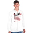 thumbnail image 5 of Funny Pessimist To Don't List Lazy Zip Up Hoodie Men's Women's Brisco Brands X, 5 of 6