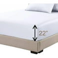 thumbnail image 2 of Sheetsnthings High Profile Fitted Sheet (22 Inches) Luxurious Cotton 608 Thread Count- Extra Deep Pocket (California King Size) Fitted Sheet Only, Solid White, 2 of 3