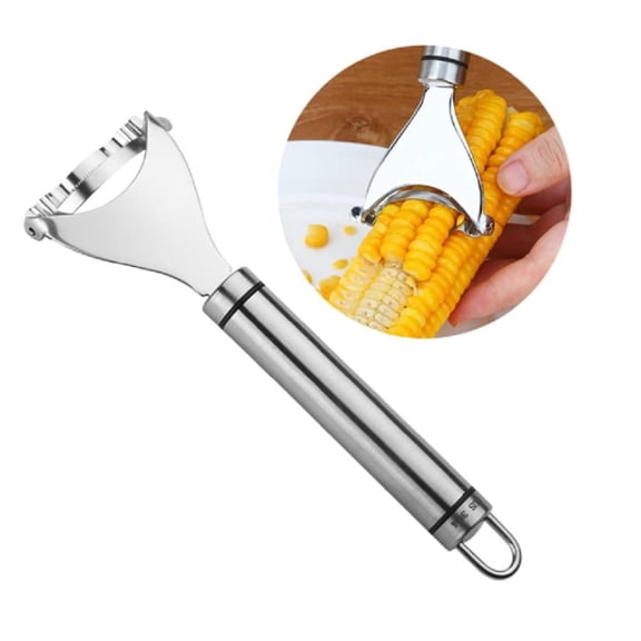 Stainless Steel Corn Stripper Tool, Manual Corn Kernel Remover for Corn on the Cob, Fresh or Cooked Corn, TIKA